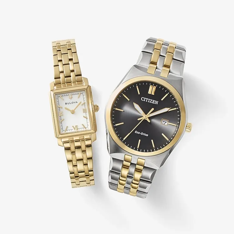 Citizen Corso Mens Two Tone Stainless Steel Bracelet Watch Bm7334-58e