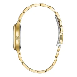 Citizen Corso Womens Diamond Accent Gold Tone Stainless Steel Bracelet Watch Fe2102-55a