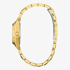 Citizen Corso Womens Gold Tone Stainless Steel Bracelet Watch Ew2293-56e