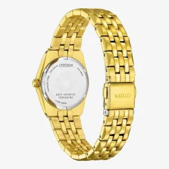Citizen Corso Womens Gold Tone Stainless Steel Bracelet Watch Ew2293-56e