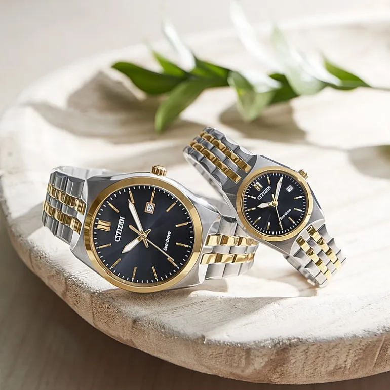 Citizen Corso Womens Two Tone Stainless Steel Bracelet Watch Ew2299-50e