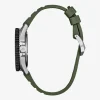 Citizen Dive 3 Mens Green Strap Watch Bn0265-00a
