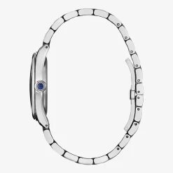Citizen L Womens Silver Tone Stainless Steel Bracelet Watch Em1140-80d
