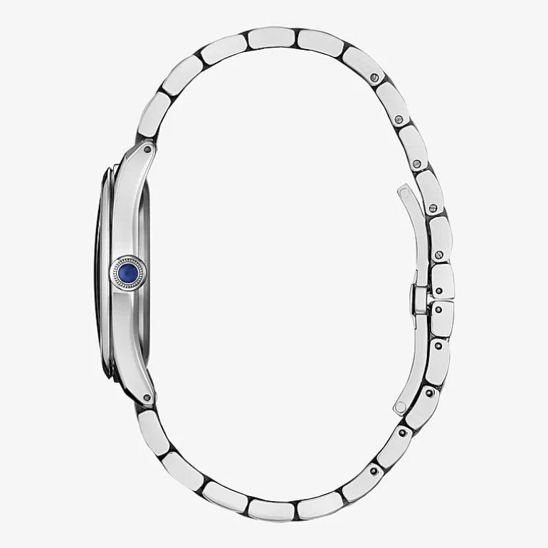 Citizen L Womens Silver Tone Stainless Steel Bracelet Watch Em1140-80d