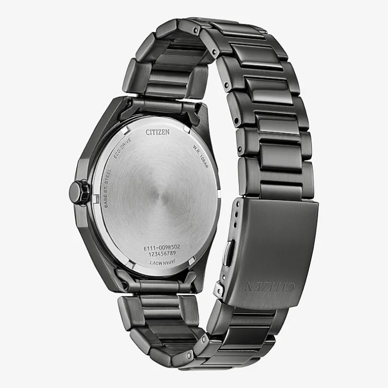 Citizen Mens Black Stainless Steel Bracelet Watch Bm7637-81h