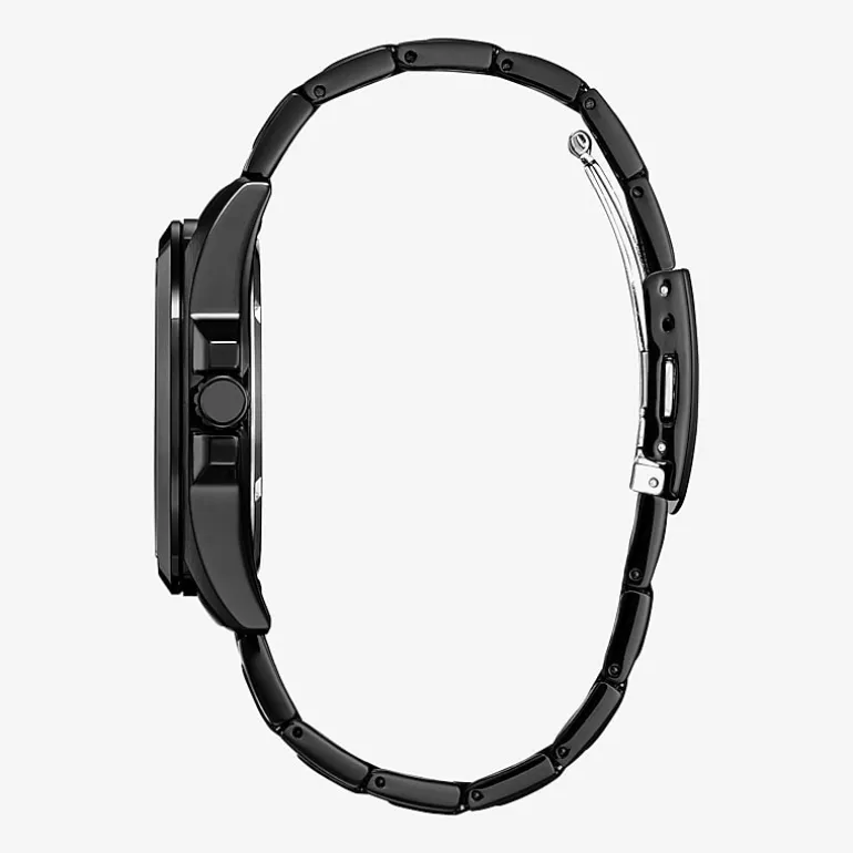 Citizen Mens Black Stainless Steel Bracelet Watch Aw1435-66w