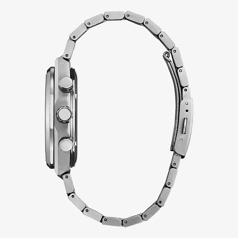 Citizen Mens Chronograph Silver Tone Bracelet Watch Ca4610-85a