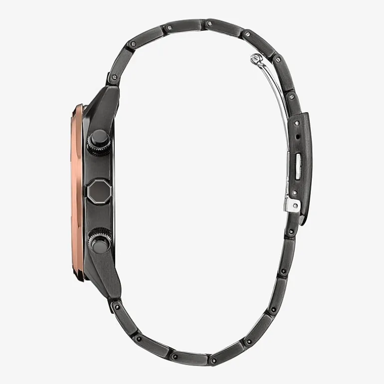 Citizen Mens Gray Stainless Steel Bracelet Watch At8267-51x