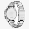 Citizen Mens Silver Tone Stainless Steel Bracelet Watch Bm7551-50x