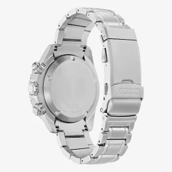 Citizen Promaster Mens Chronograph Silver Tone Stainless Steel Bracelet Watch Ca0820-50x