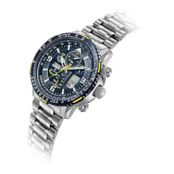 Citizen Promaster Skyhawk A-T Mens Silver Tone Stainless Steel Bracelet Watch Jy8078-52l