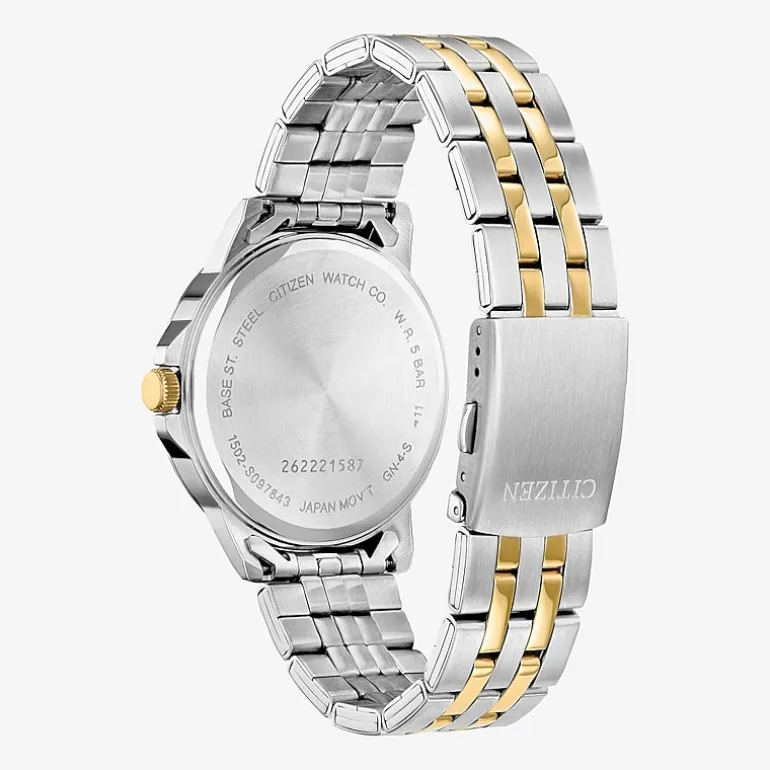 Citizen Quartz Mens Two Tone Stainless Steel Bracelet Watch Bf2018-52a