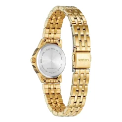 Citizen Quartz Womens Gold Tone Stainless Steel Bracelet Watch Eq0603-59f