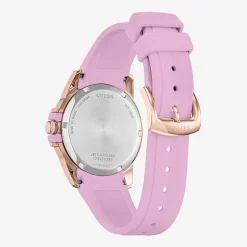 Citizen Sport Casual Womens Pink Strap Watch Fe1263-01a