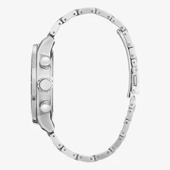 Citizen Weekender Mens Chronograph Silver Tone Stainless Steel Bracelet Watch Ca0850-59l