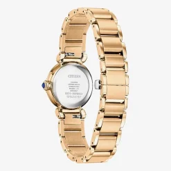 Citizen Womens Gold Tone Stainless Steel Bracelet Watch Em1123-89d