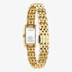 Citizen Womens Gold Tone Stainless Steel Bracelet Watch Eg7112-59d