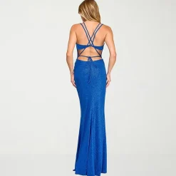 City Triangle Womens Juniors V Neck Sleeveless Spaghetti Straps Glitter Bodycon Dress