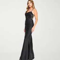 City Triangle Womens Juniors Sweetheart Neck Short Sleeve Spaghetti Straps Sequin Bodycon Dress