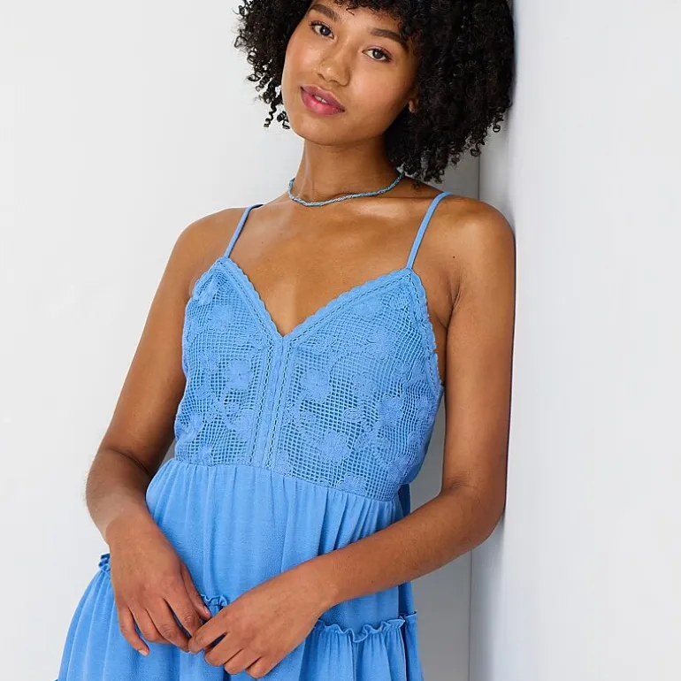 City Triangle Womens Juniors Sleeveless Fit + Flare Dress
