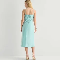 City Triangle Womens Juniors Sleeveless Slip Dress