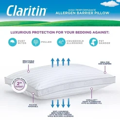 Claritin Allergen Barrier Medium/Firm Density Pillow