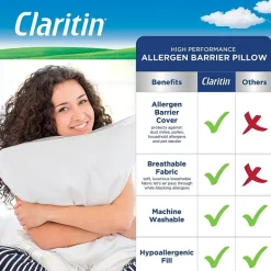 Claritin Allergen Barrier Medium/Firm Density Pillow
