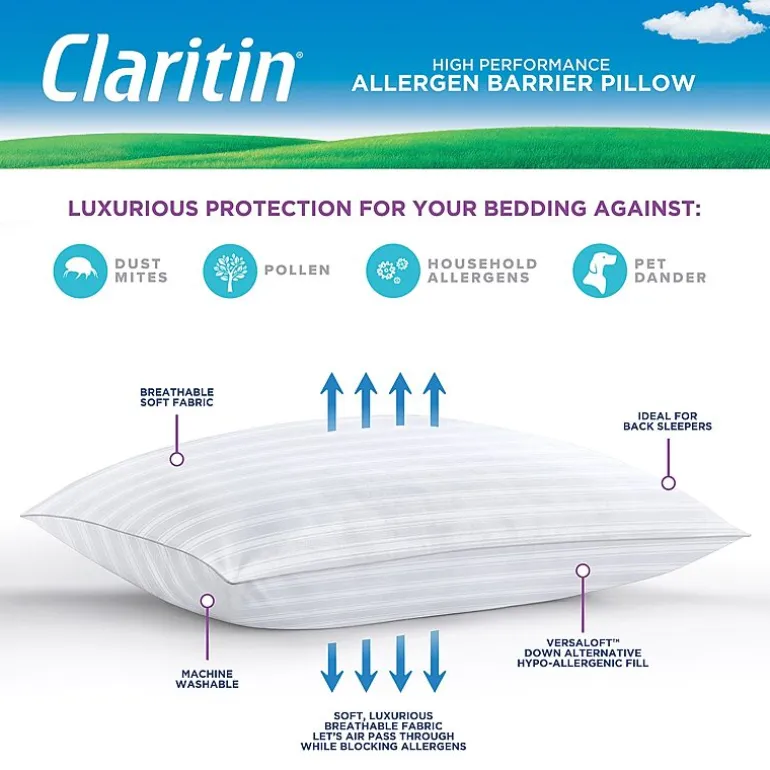 Claritin Allergen Barrier Soft/Medium Density Pillow