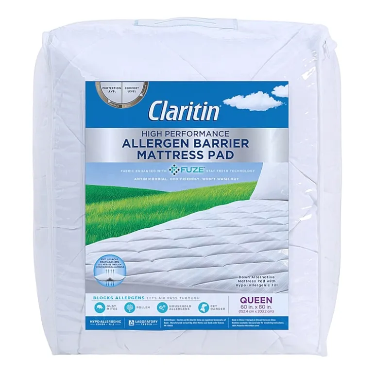 Claritin High Performance Allergen Barrier Mattress Pad