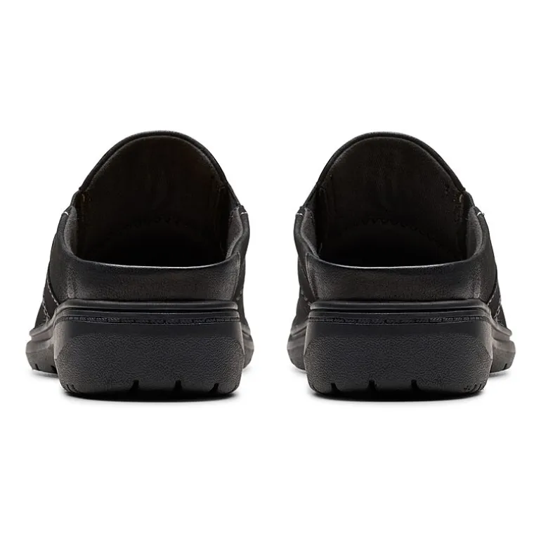 Clarks Carleigh Womens Round Closed Toe Mules-Wide Width