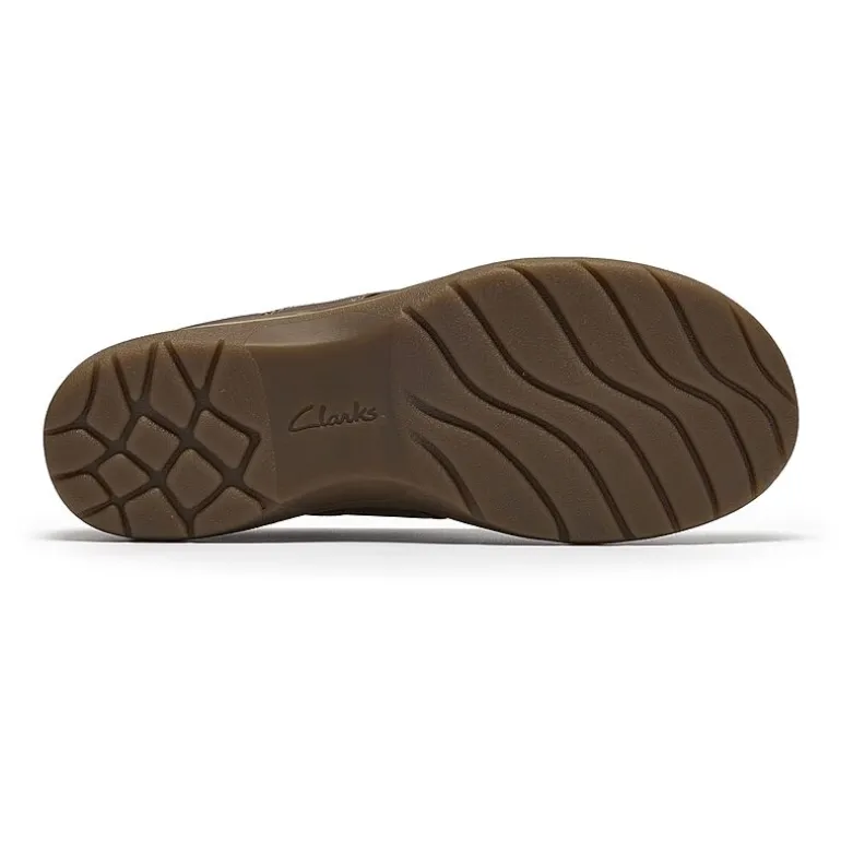 Clarks Carleigh Womens Round Closed Toe Mules-Wide Width