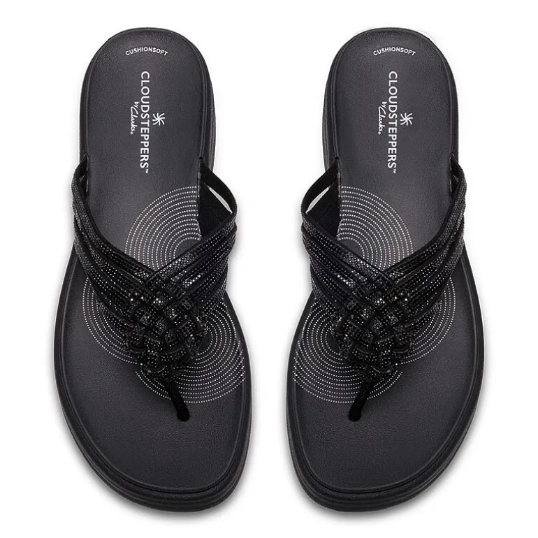 Clarks Cloudsteppers Womens Drift Gem Wedge Sandals