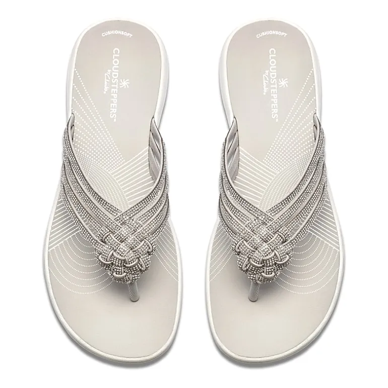 Clarks Cloudsteppers Womens Breeze Gem Flip-Flops