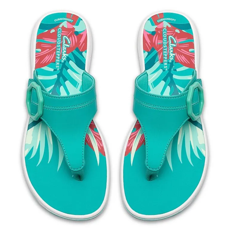 Clarks Cloudsteppers Womens Breeze Cove Flip-Flops