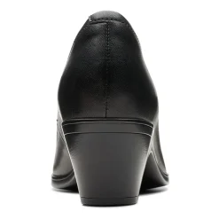 Clarks Emily Ruby Womens Round Closed Toe Block Heel Pumps