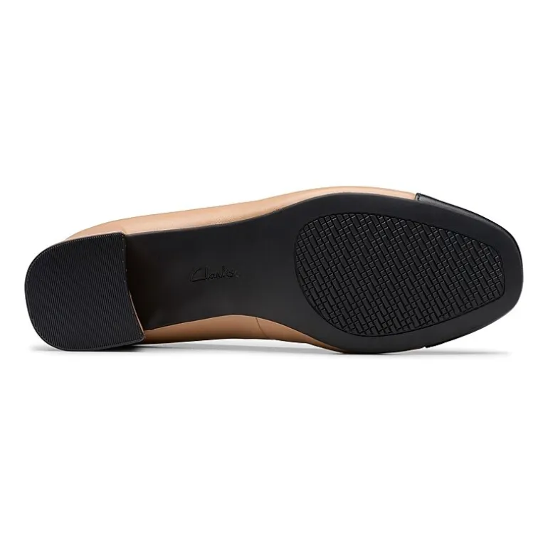 Clarks Iridessa May Womens Cap Closed Toe Block Heel Pumps