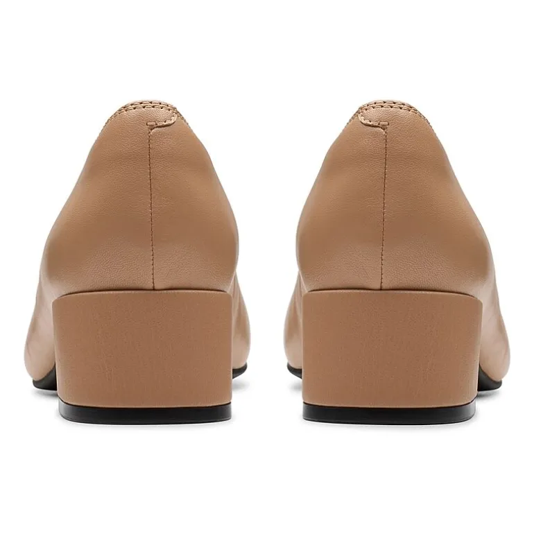 Clarks Iridessa May Womens Cap Closed Toe Block Heel Pumps
