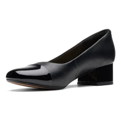 Clarks Marilyn Sara Womens Cap Closed Toe Flat Heel Pumps