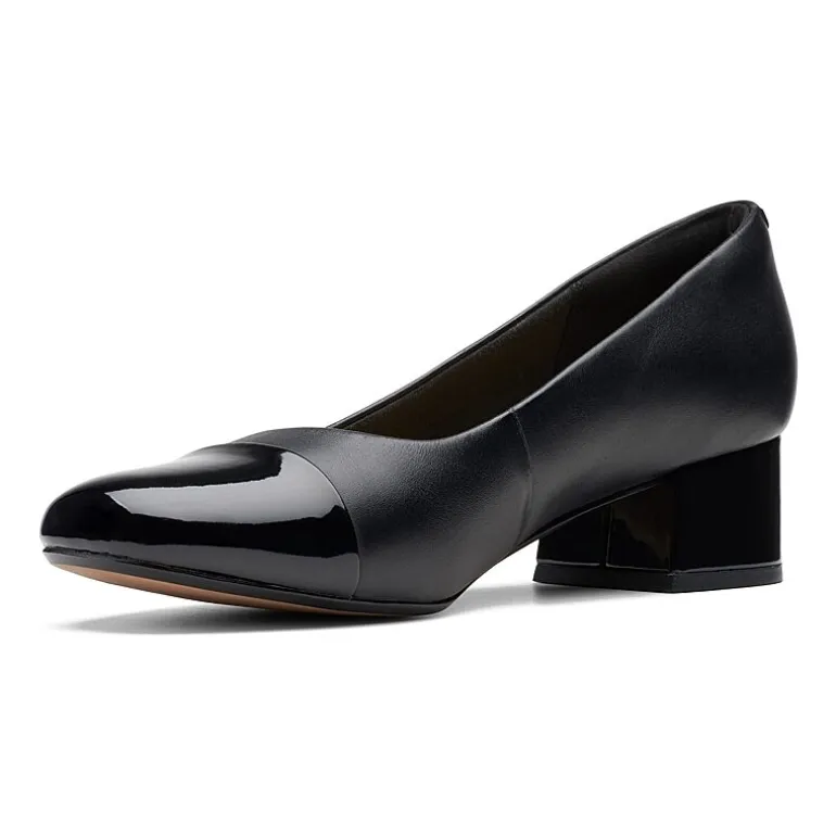 Clarks Marilyn Sara Womens Cap Closed Toe Flat Heel Pumps