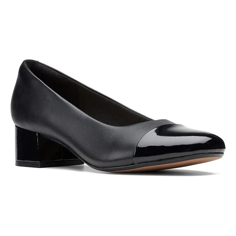 Clarks Marilyn Sara Womens Cap Closed Toe Flat Heel Pumps