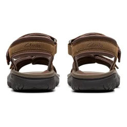 Clarks Mens Wesley Shore Adjustable Strap Flat Sandals