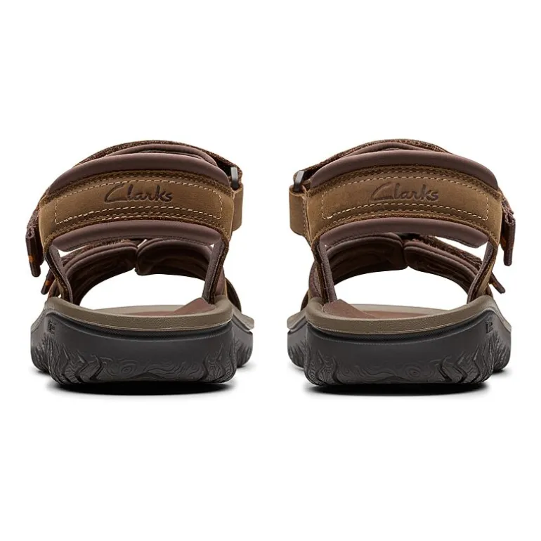 Clarks Mens Wesley Shore Adjustable Strap Flat Sandals