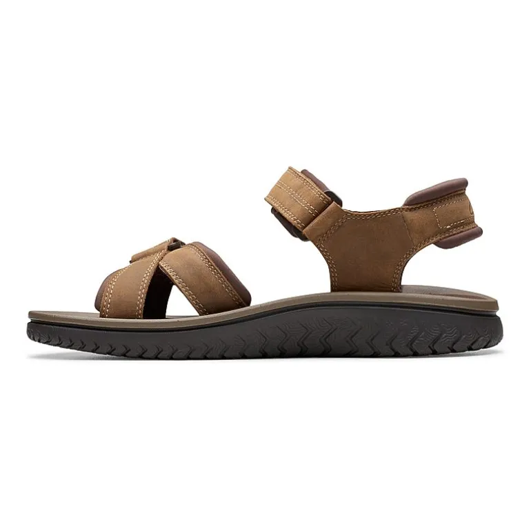 Clarks Mens Wesley Shore Adjustable Strap Flat Sandals