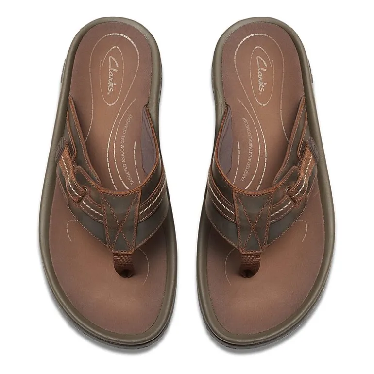 Clarks Mens Wesley Sun Flip-Flops