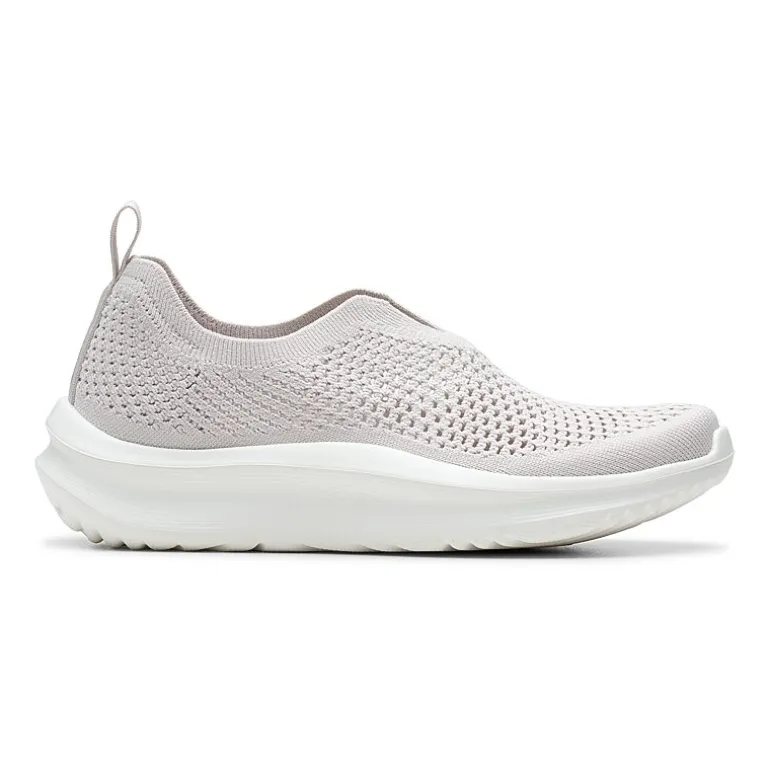 Clarks Solevana Knit Cloudsteppers Womens Round Slip-On Shoe