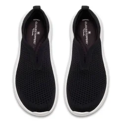 Clarks Solevana Knit Cloudsteppers Womens Round Slip-On Shoe