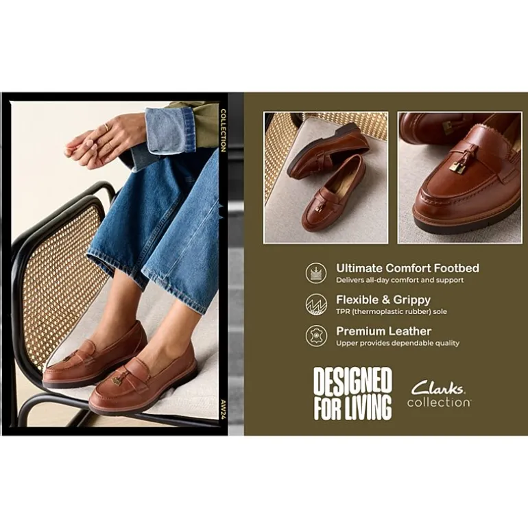 Clarks Westlynn Bella Womens Moc Closed Toe Loafers