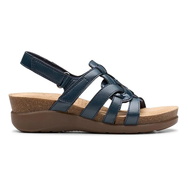 Clarks Womens Calenne Gracie Wedge Sandals