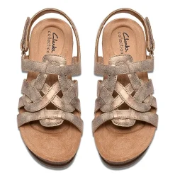 Clarks Womens Calenne Gracie Wedge Sandals