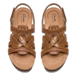 Clarks Womens Calenne Gracie Wedge Sandals